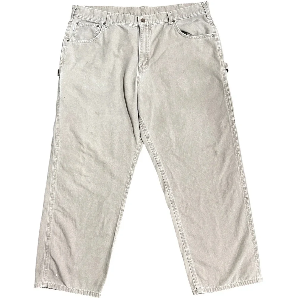Carhartt‎ B159 Mens Tan Loose Fit Carpenter Work Pants Size 40x30